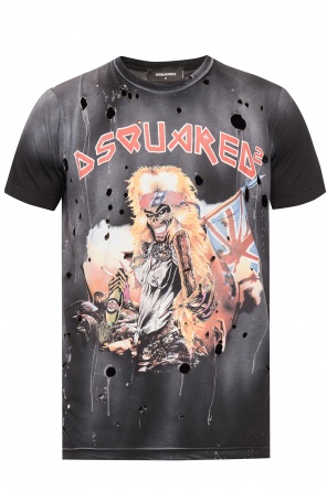 T-shirt with rips, zdjęcie 1 T-shirt with rips od Dsquared2